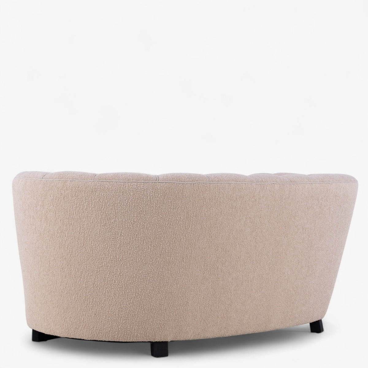 Reupholstered sofa in textile