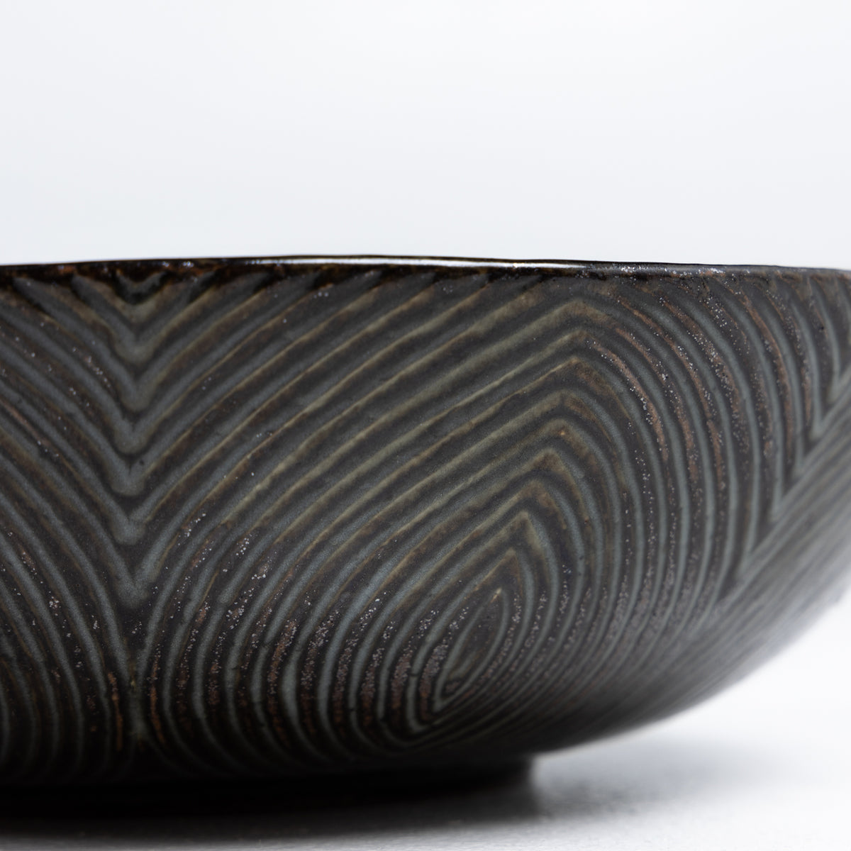 Glazed stoneware bowl