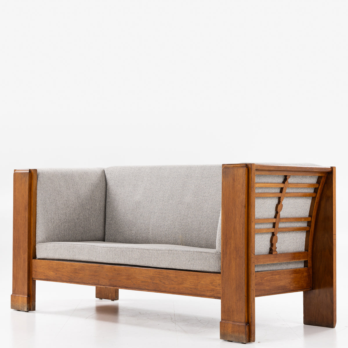 Sofa in patinated oak