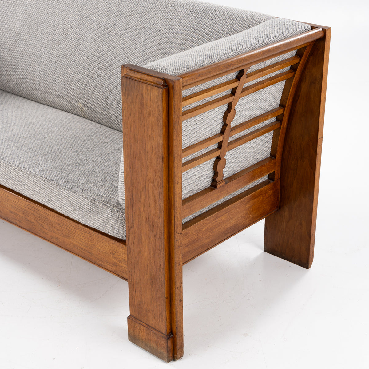 Sofa in patinated oak