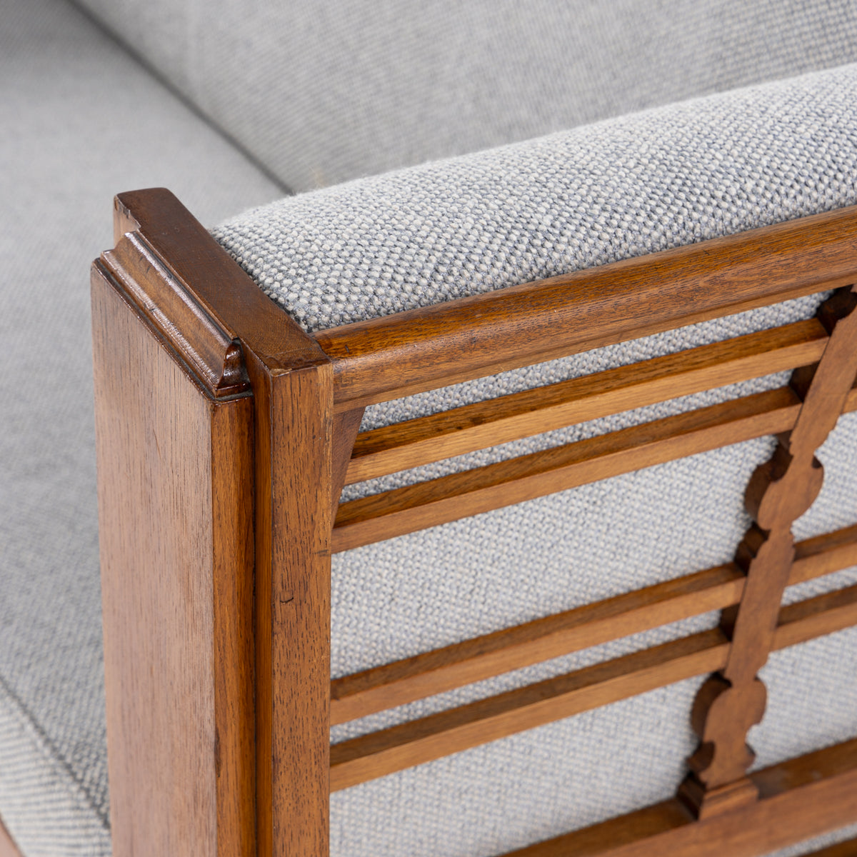 Sofa in patinated oak