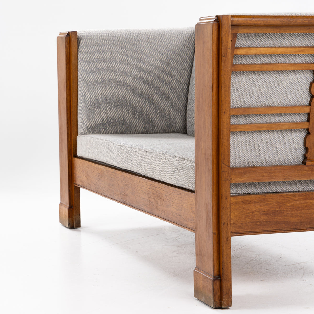 Sofa in patinated oak