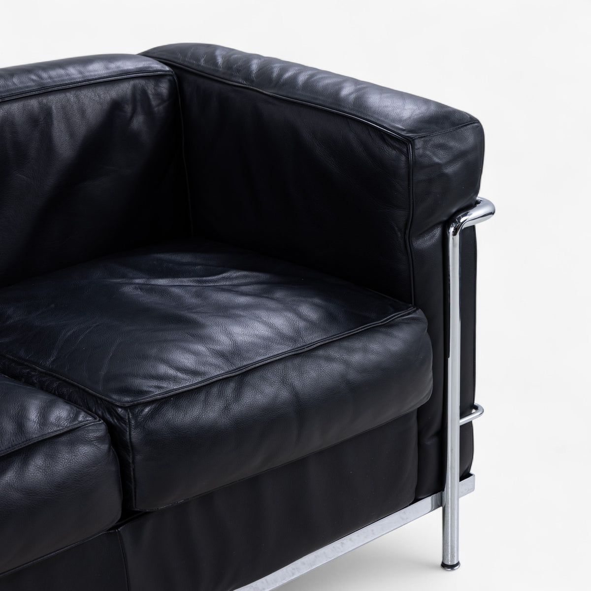 LC 2/3 - 3 pers. sofa i originalt sort læder