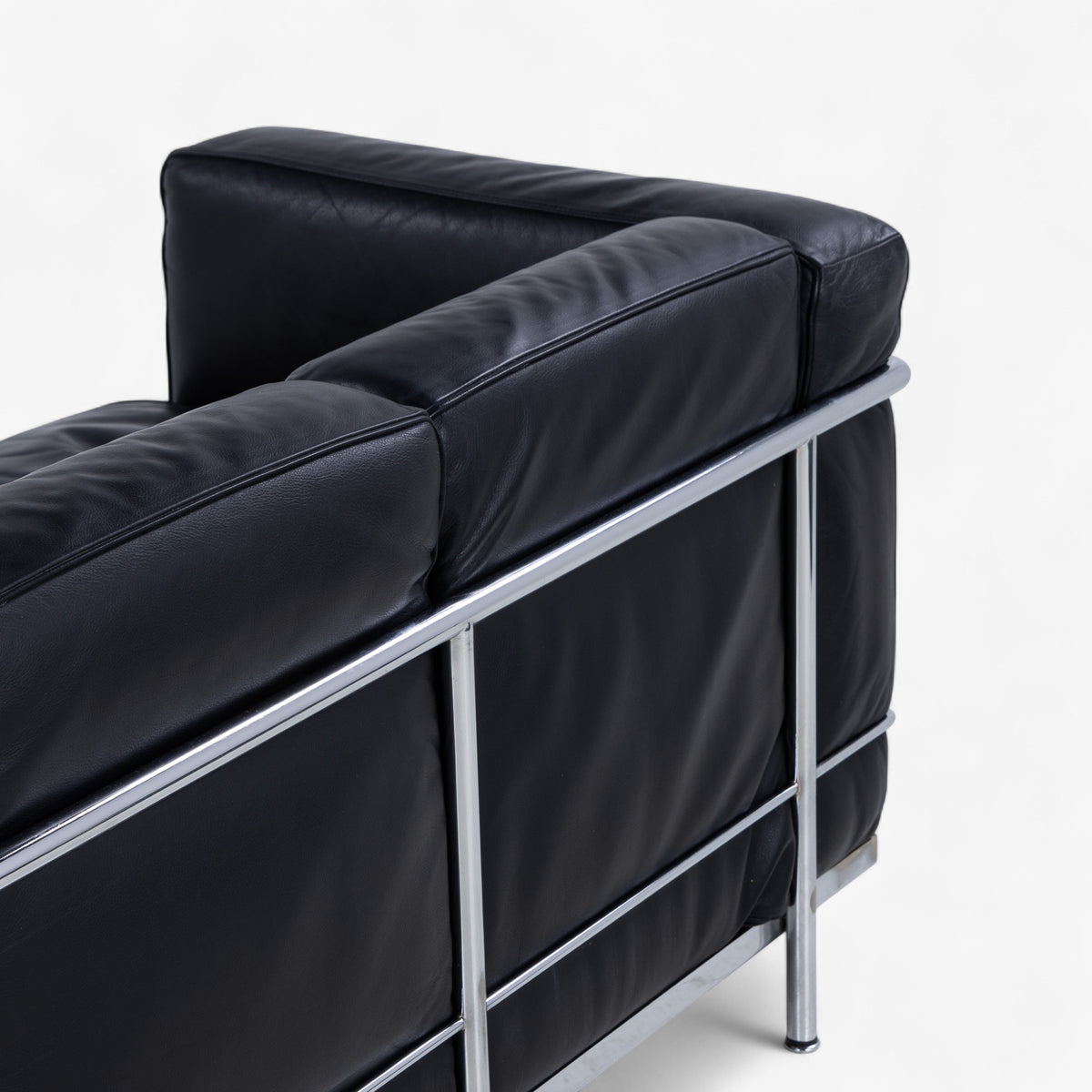 LC 2/3 - 3 pers. sofa i originalt sort læder