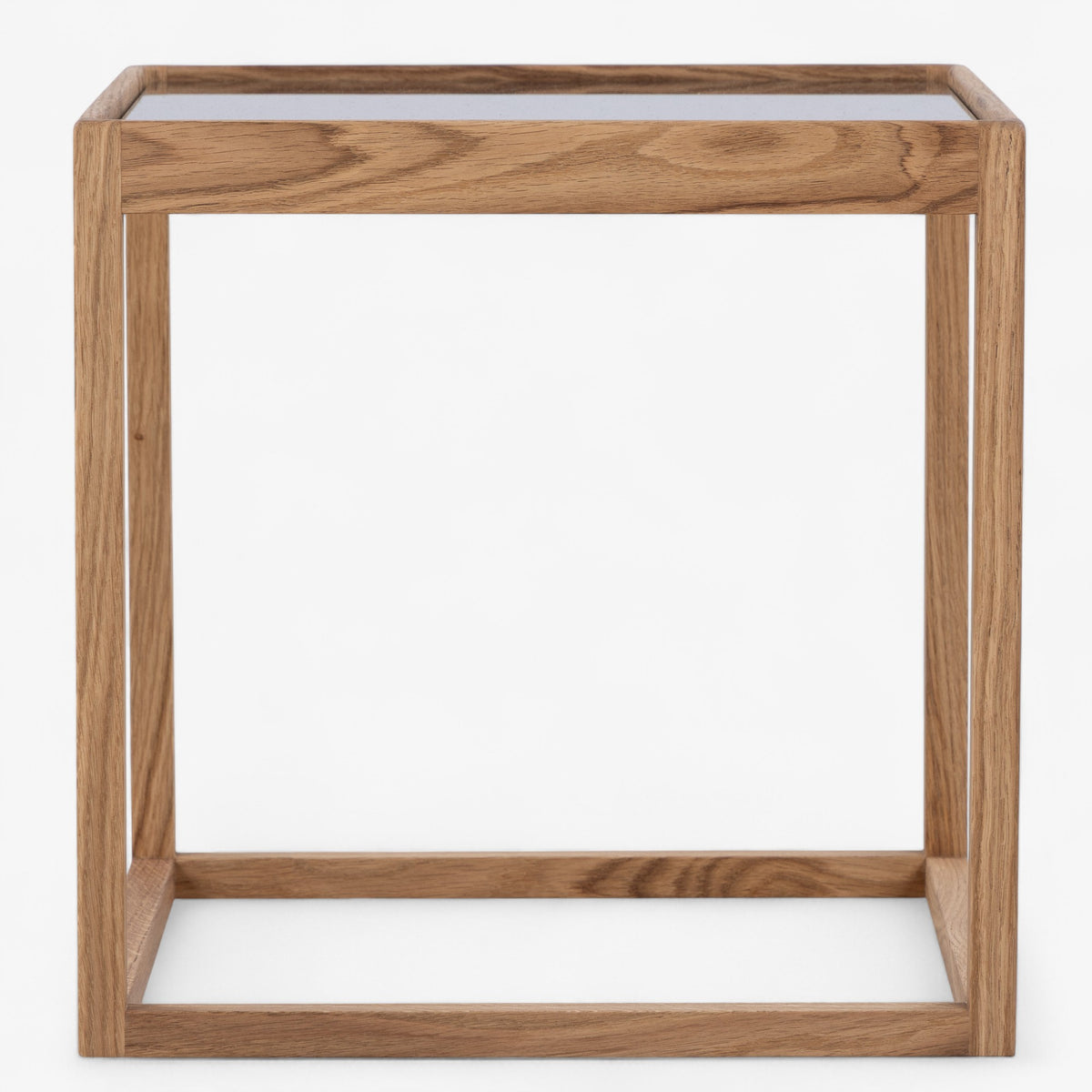 Cube table in oiled oak
