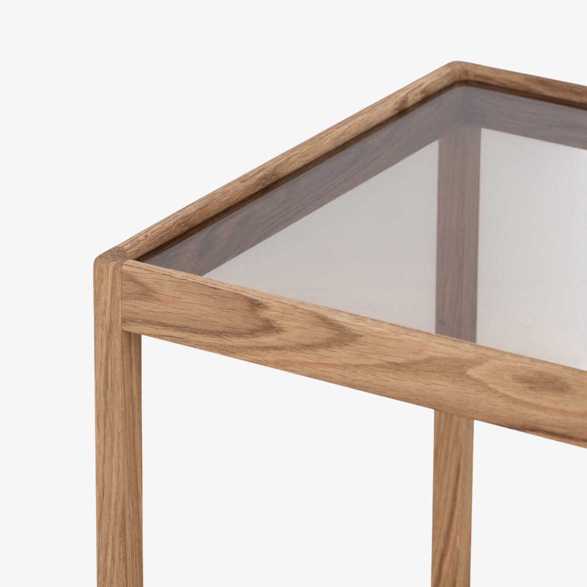 Cube table in oiled oak
