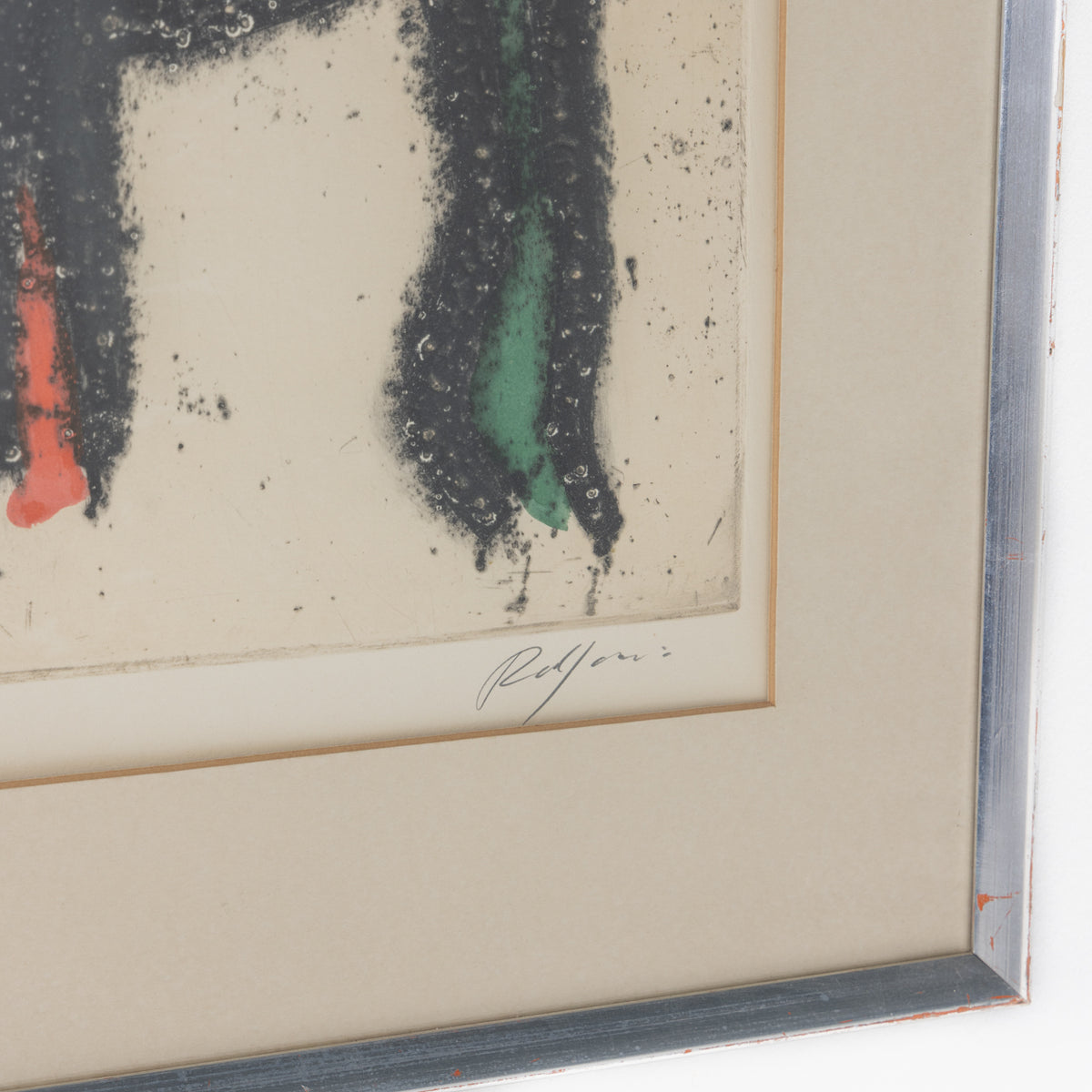 Signed etching