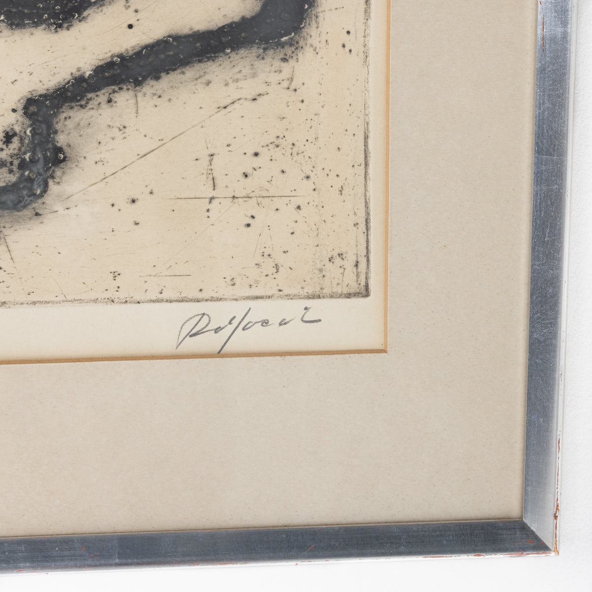 Signed etching