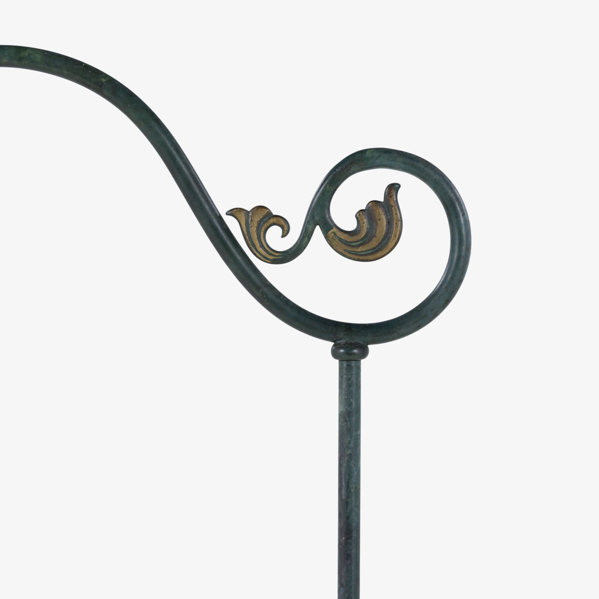 Floor lamp in patinated bronze