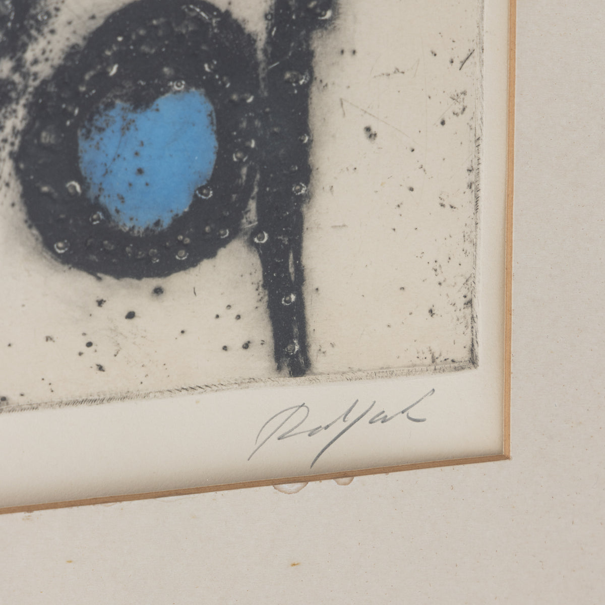 Signed etching