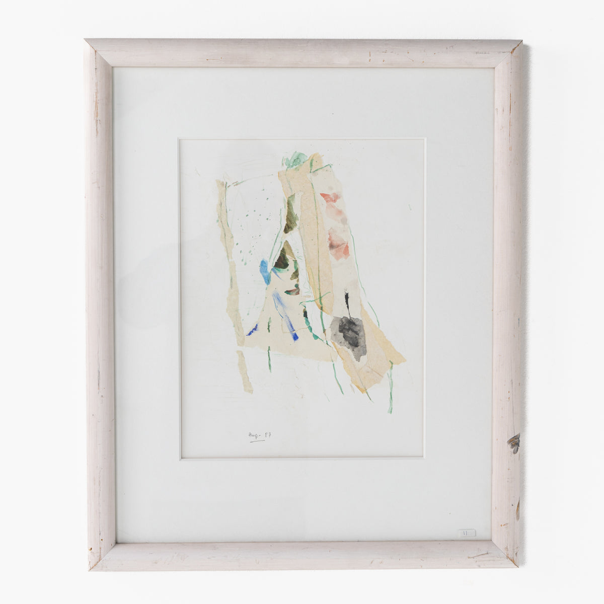 Framed watercolour