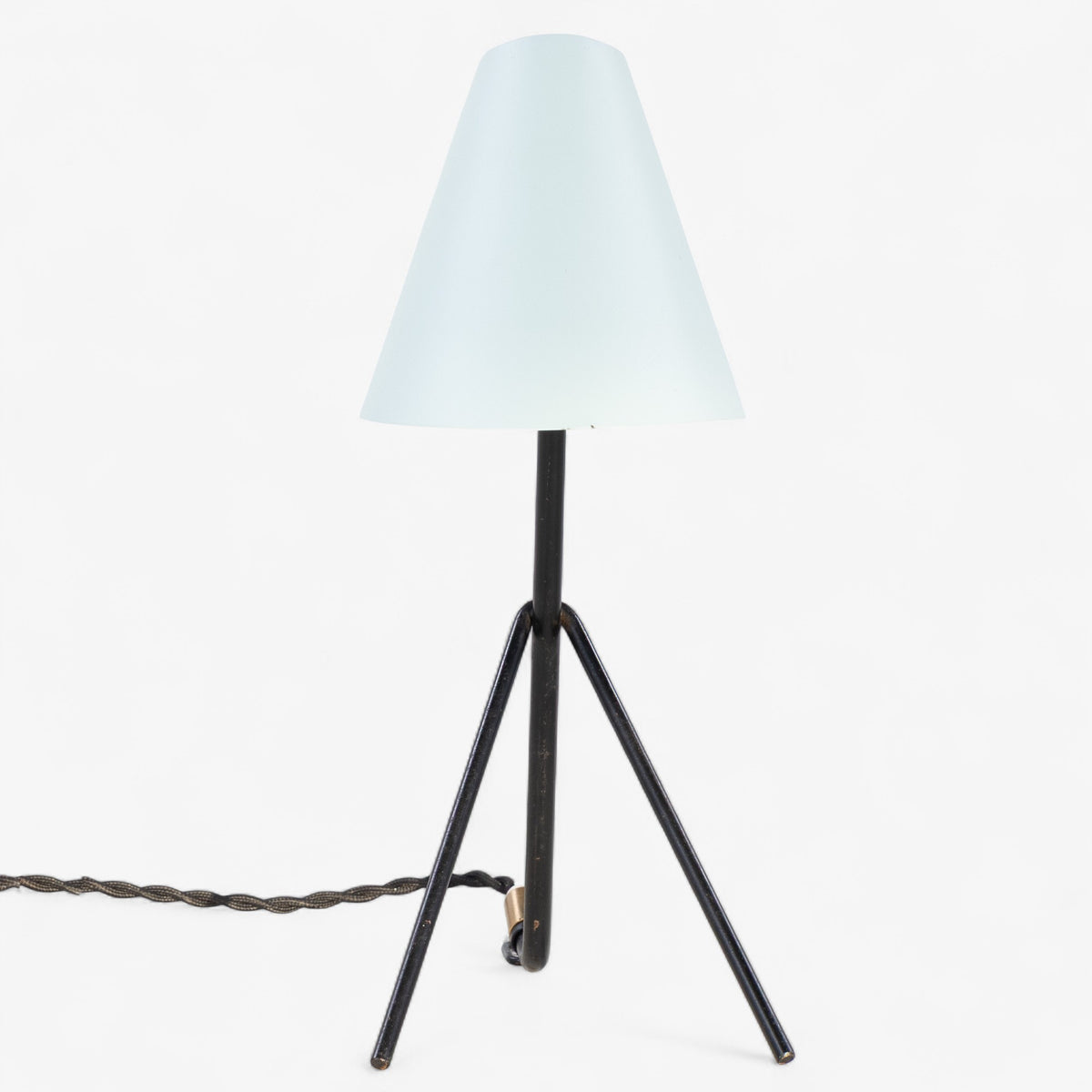 Table lamp in black lacquered metal