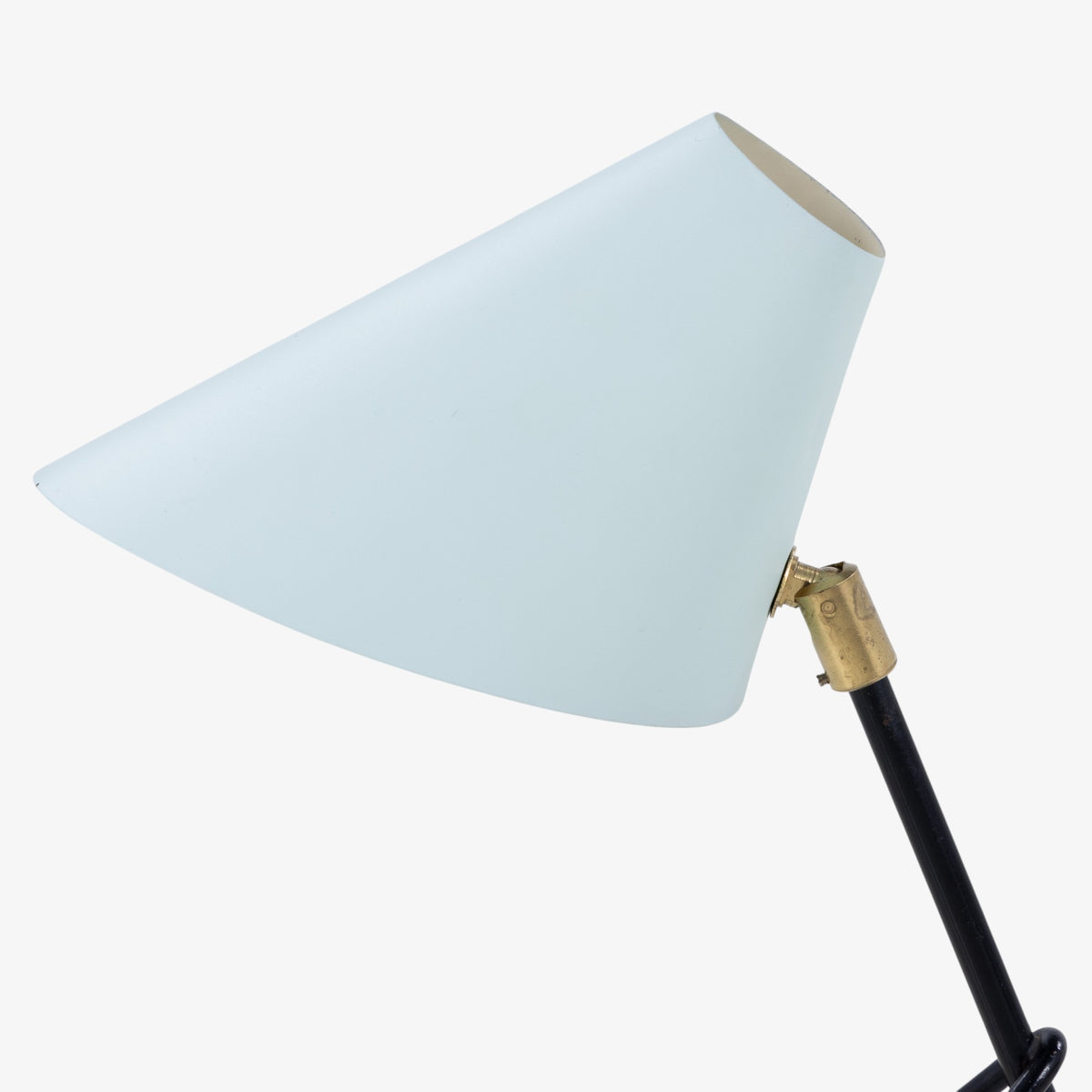 Table lamp in black lacquered metal