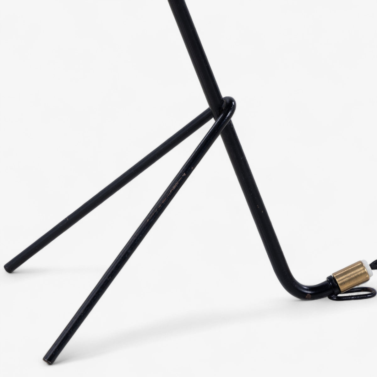 Table lamp in black lacquered metal