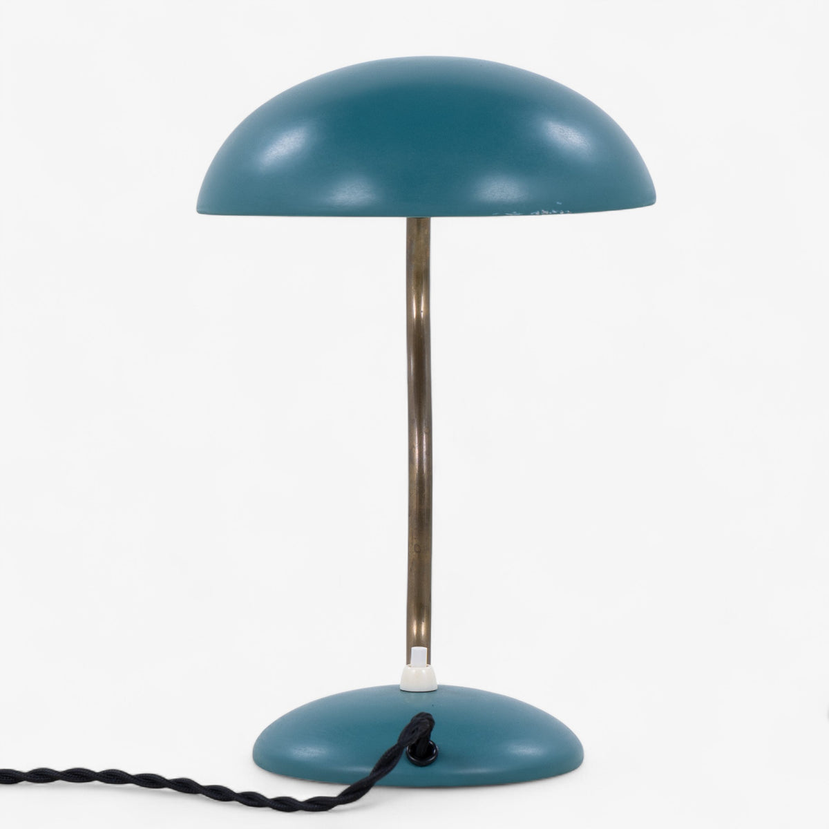 Table lamp in green lacquered metal