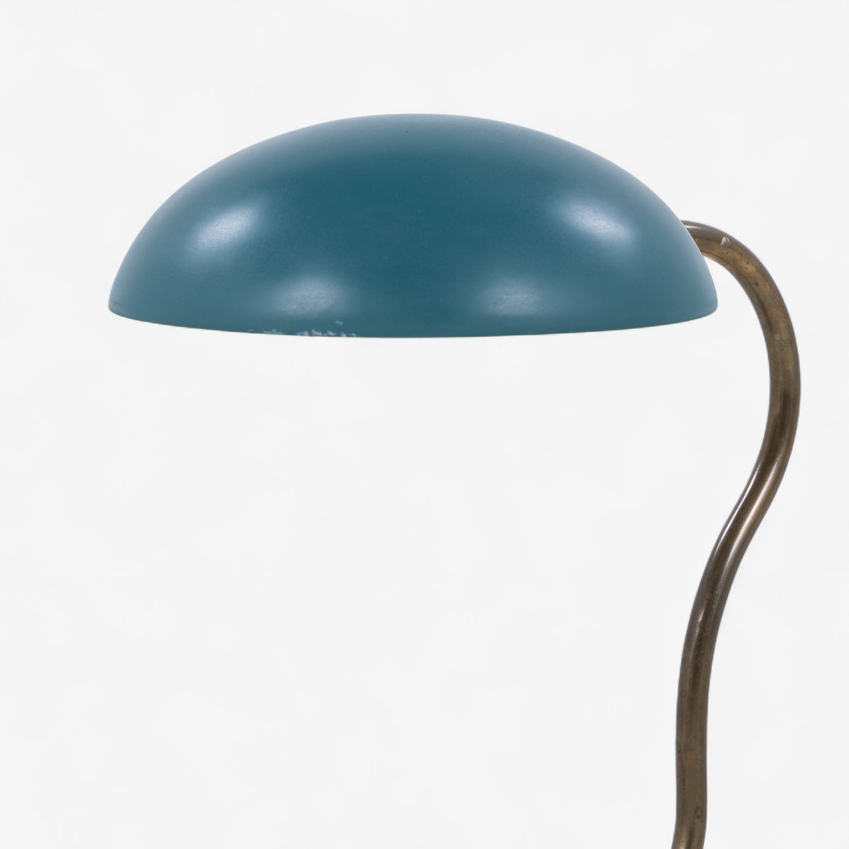 Table lamp in green lacquered metal