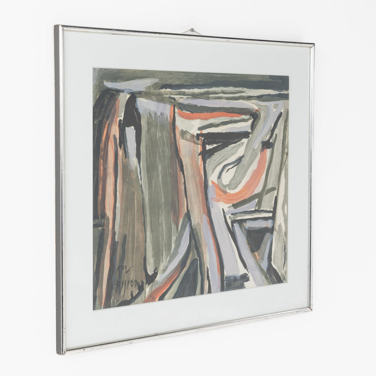 Framed lithograph