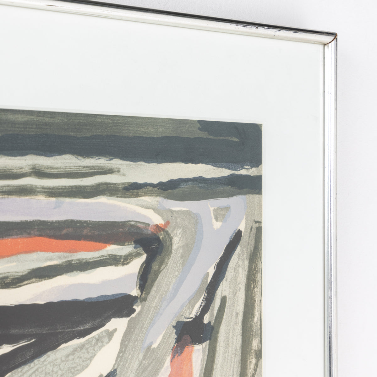 Framed lithograph