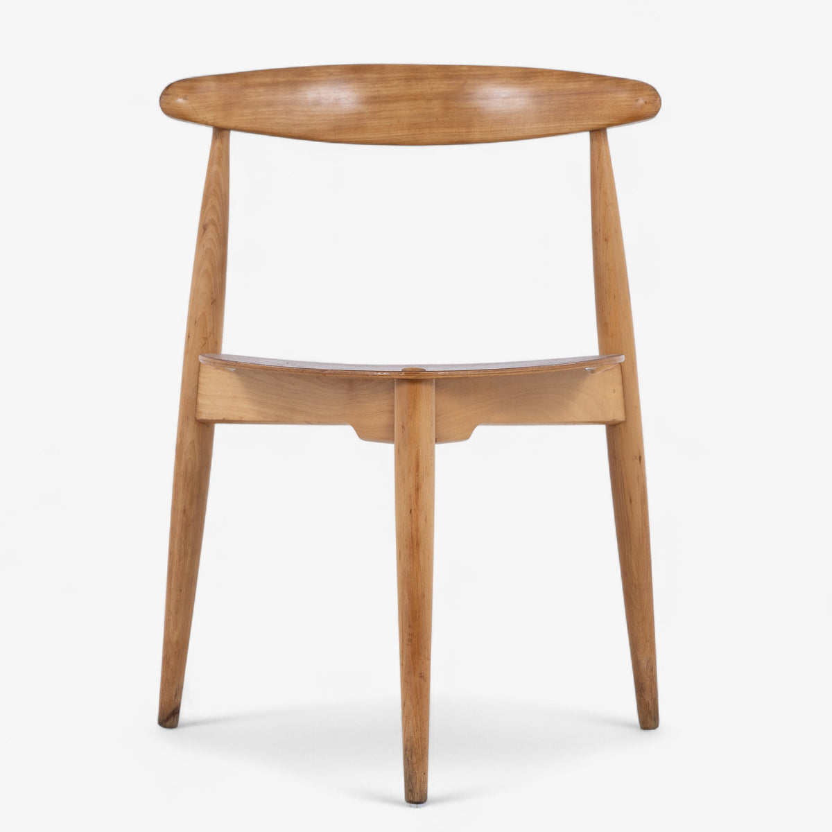 FH 4130 - Set of 4 'Heart Chairs' in beech
