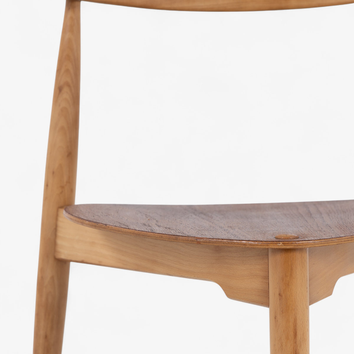 FH 4130 - Set of 4 'Heart Chairs' in beech