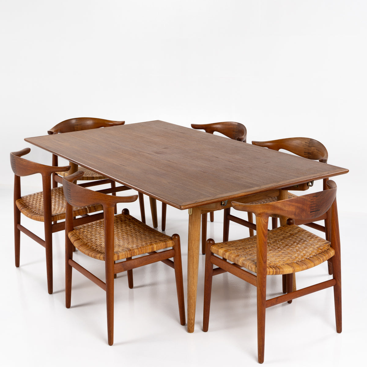 JH 505 - Sæt á 6 'Kohornstole' i teak