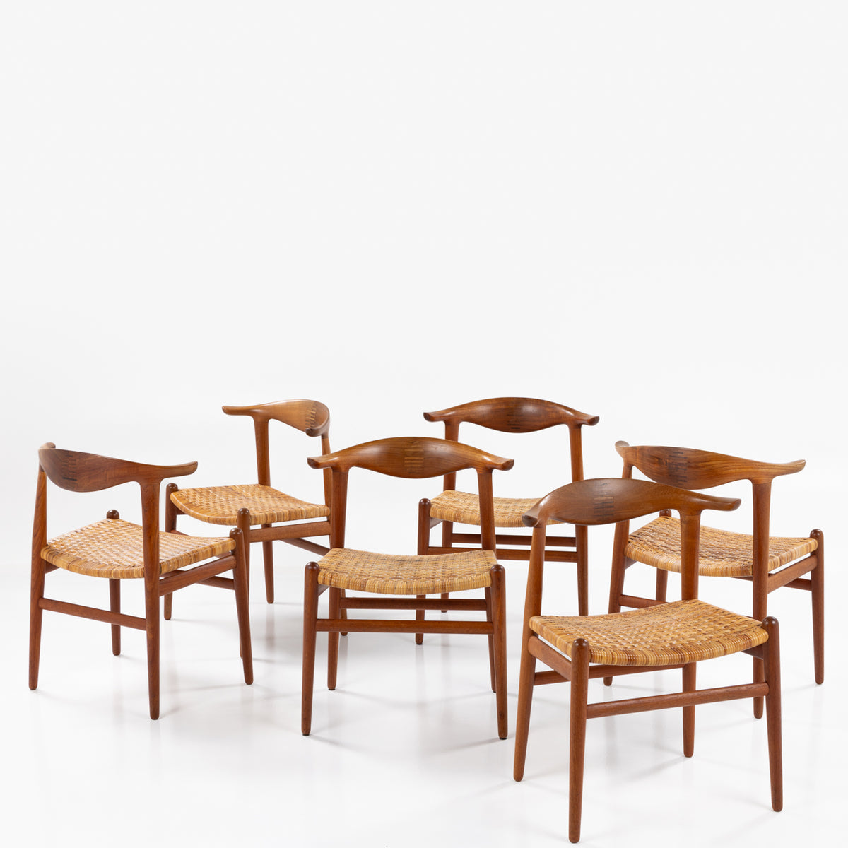 JH 505 - Sæt á 6 'Kohornstole' i teak