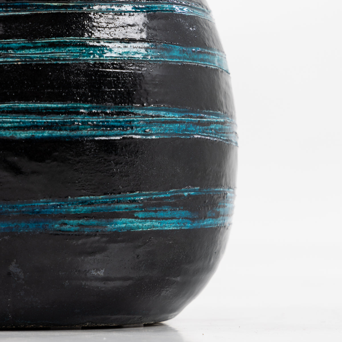 Stoneware lidded jar