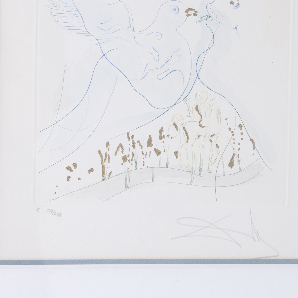 Mixed-media i sølvramme