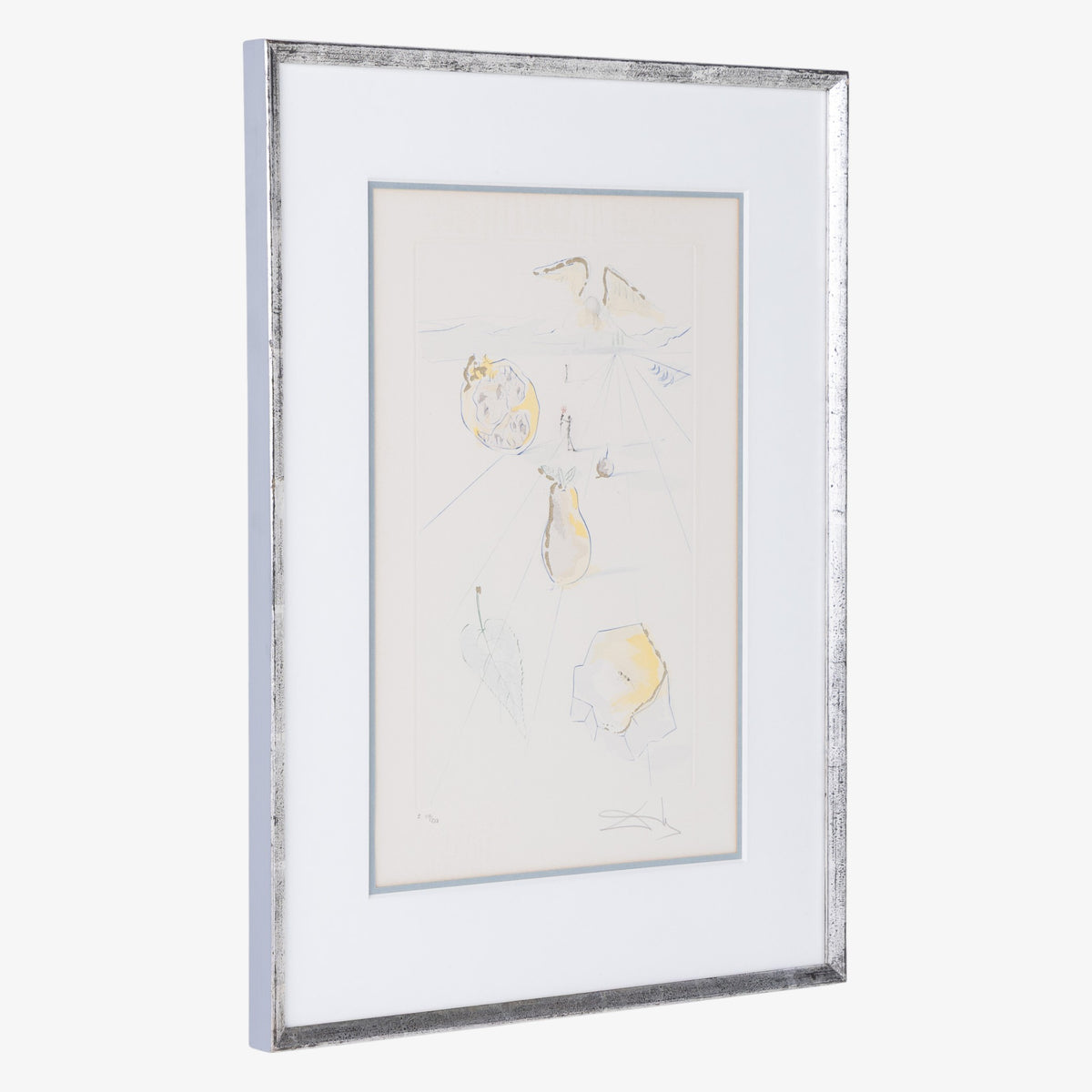 Mixed-media i sølvramme