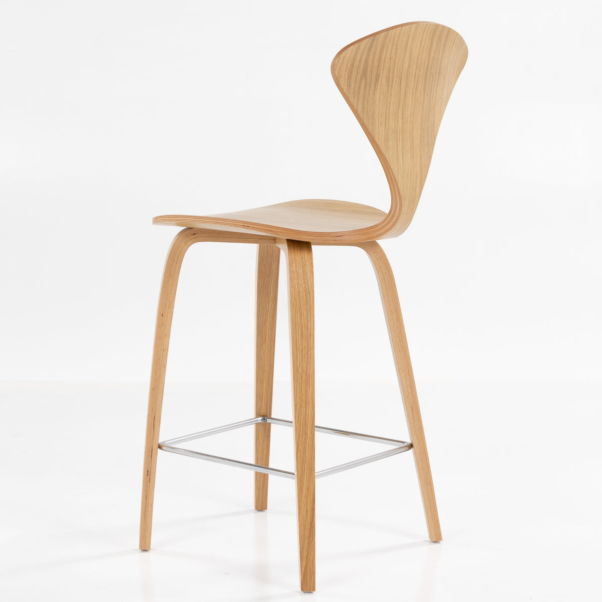 Cherner Bar Stool in white oiled oak