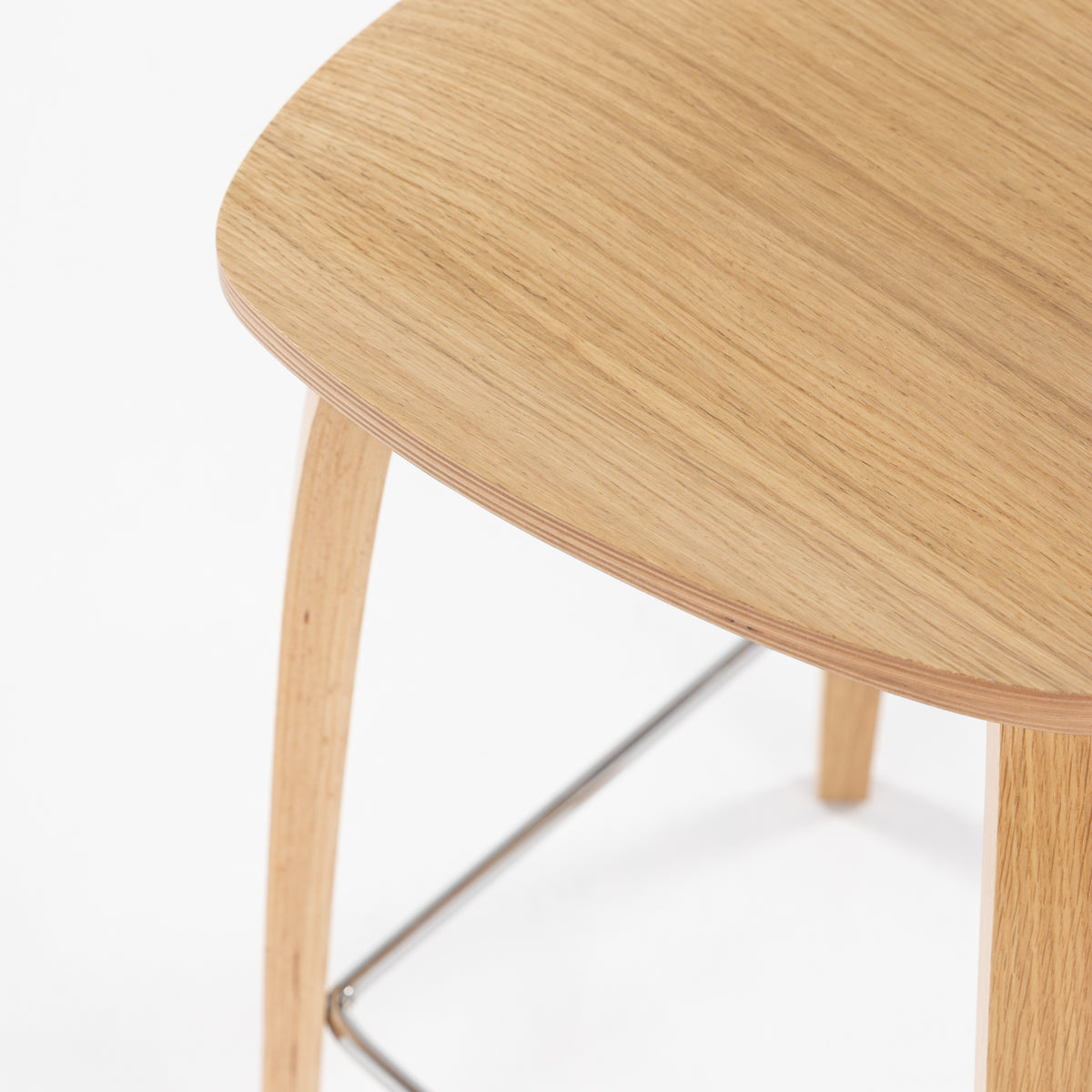 Cherner Bar Stool in white oiled oak