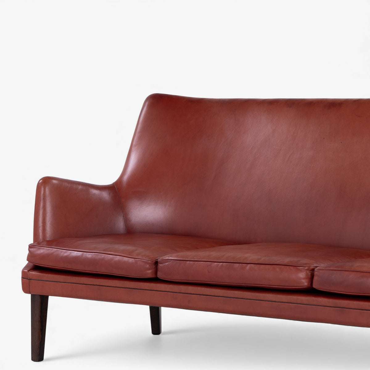 AV 53 - 3 pers. sofa i originalt læder