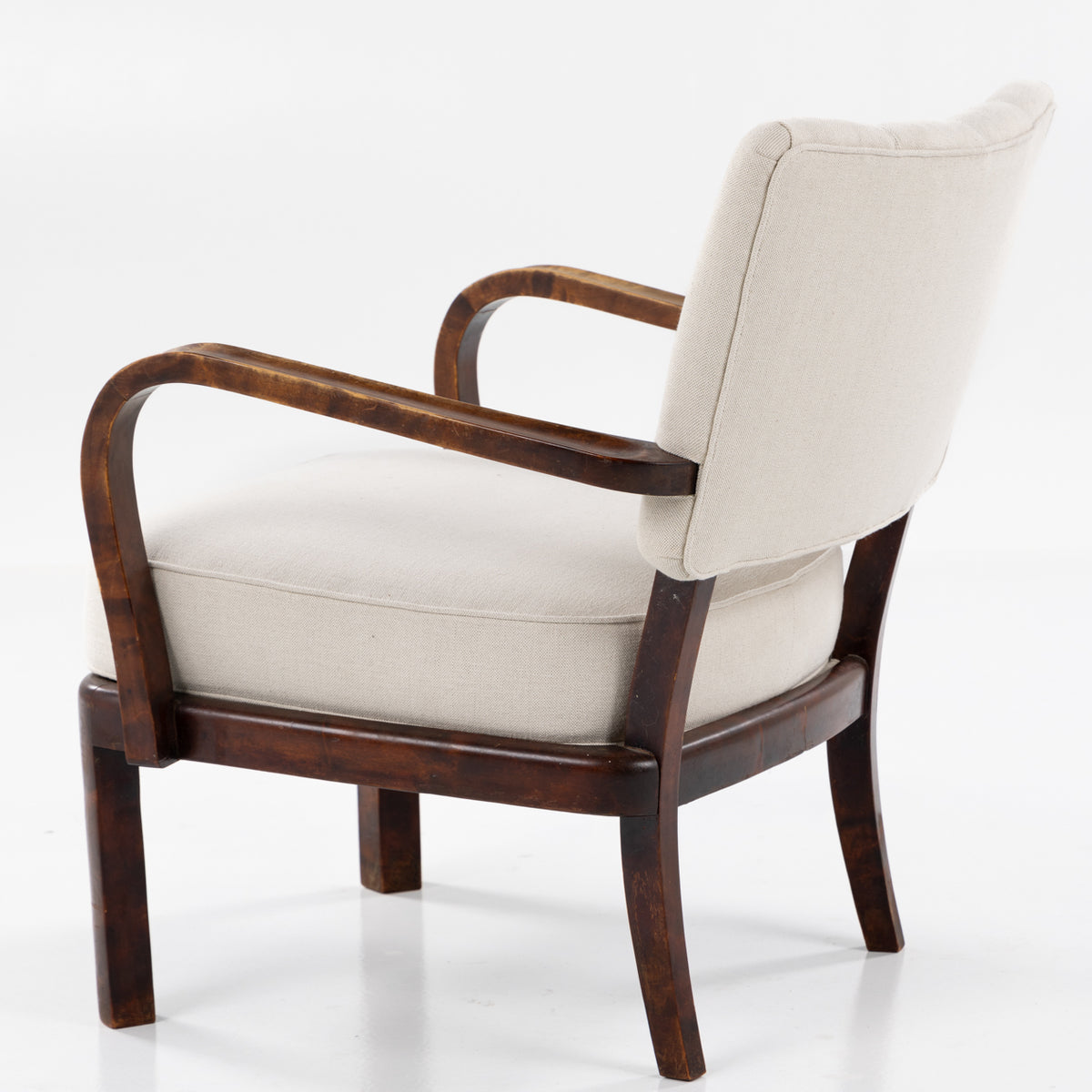 Armchair in stained birch