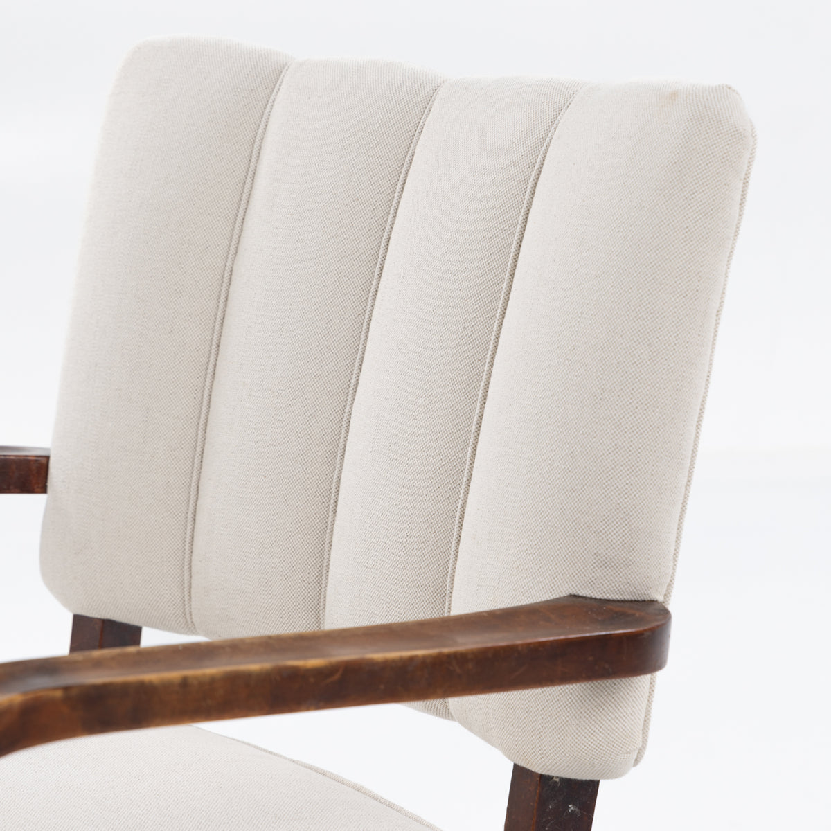 Armchair in stained birch