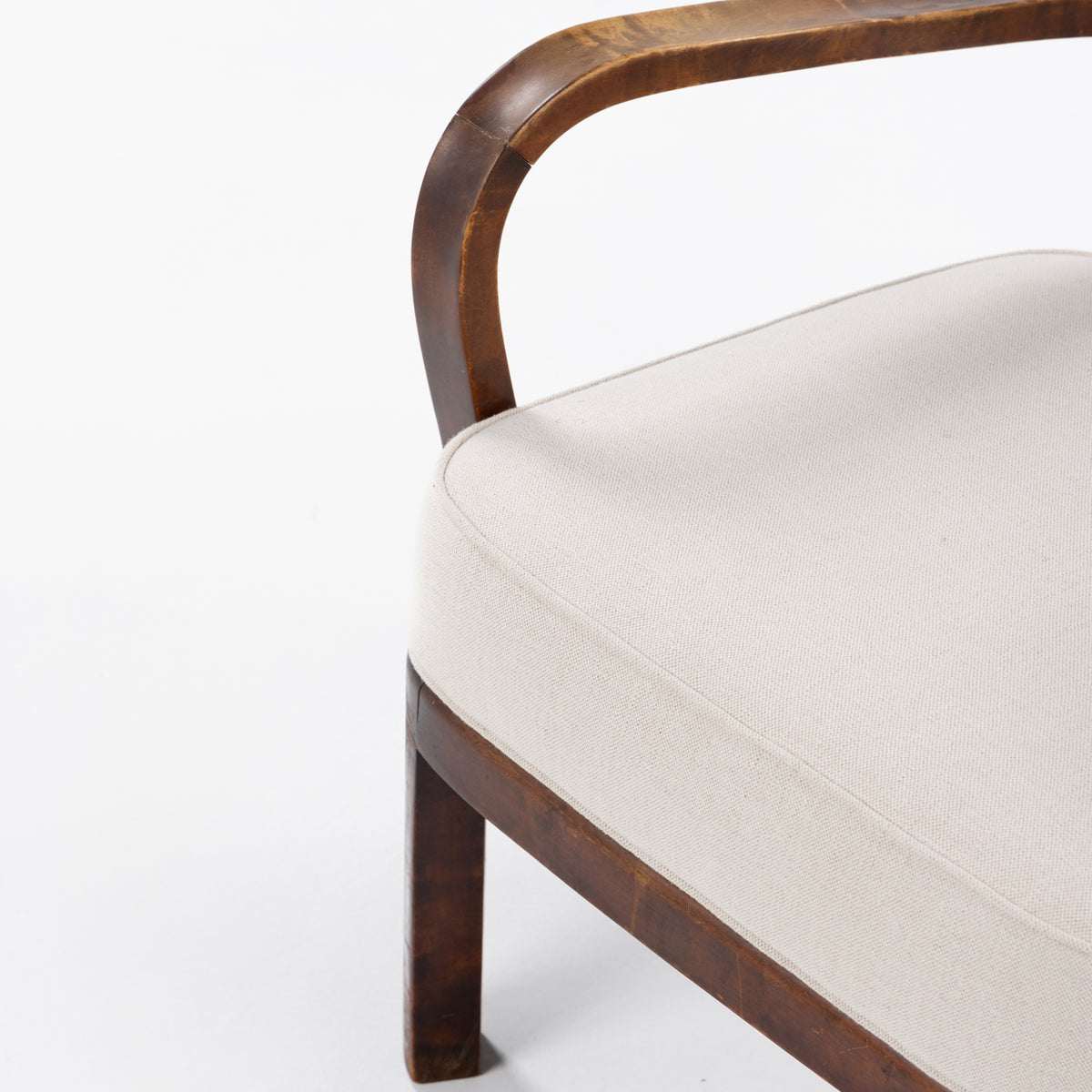 Armchair in stained birch