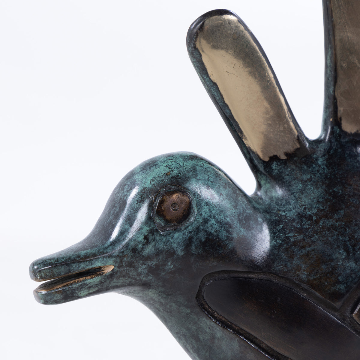 Solfugl i bronze