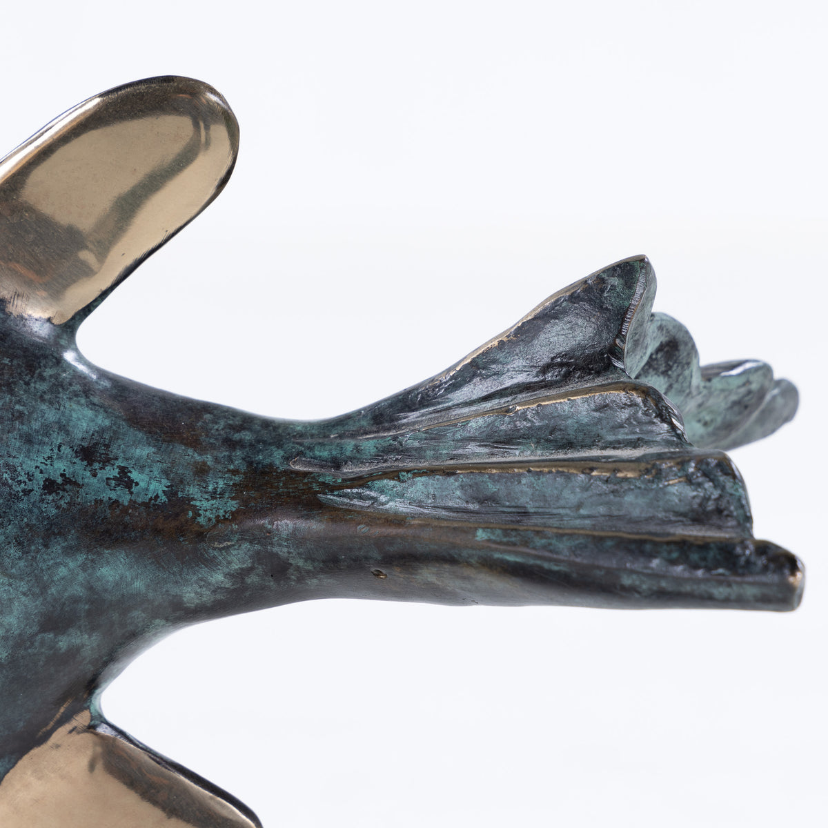 Solfugl i bronze