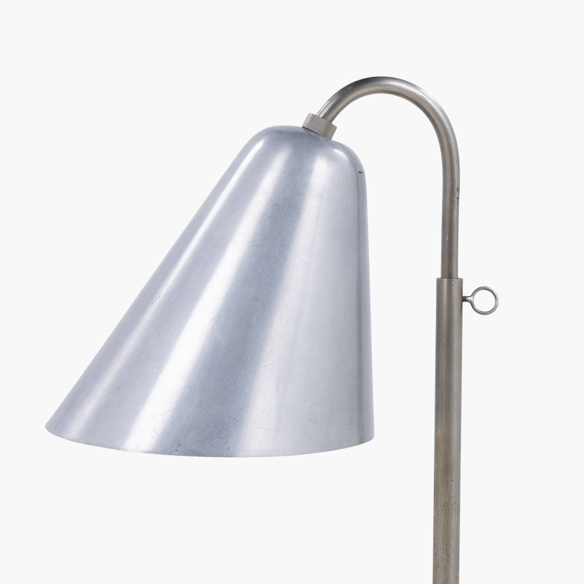 Rare table lamp in nickel-plated metal