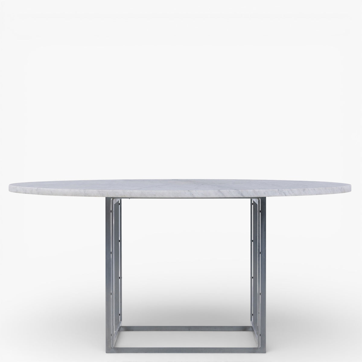 PK 54 - Dining table with flint-rolled marble