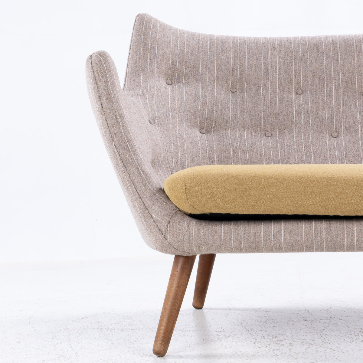 Rare 'The Poet’ sofa in textile
