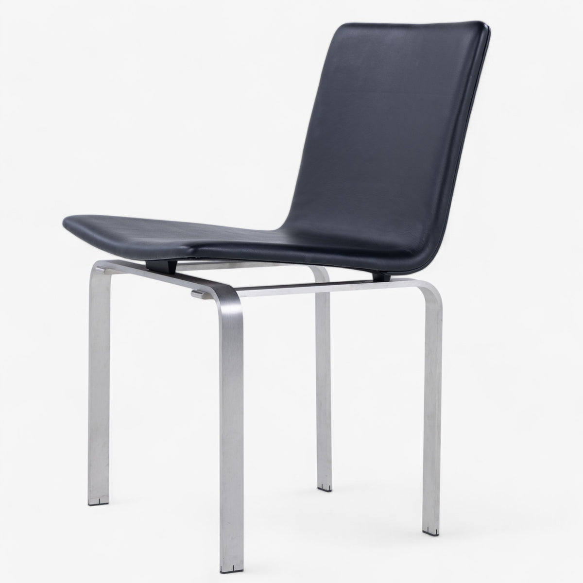 JH 3 - Dining chair in black leather