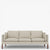 BM 2213 - Ompolstret 3 pers. sofa (stofgruppe 2)