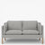 BM 2212 – Ompolstret 2 pers. sofa (stofgruppe 1)