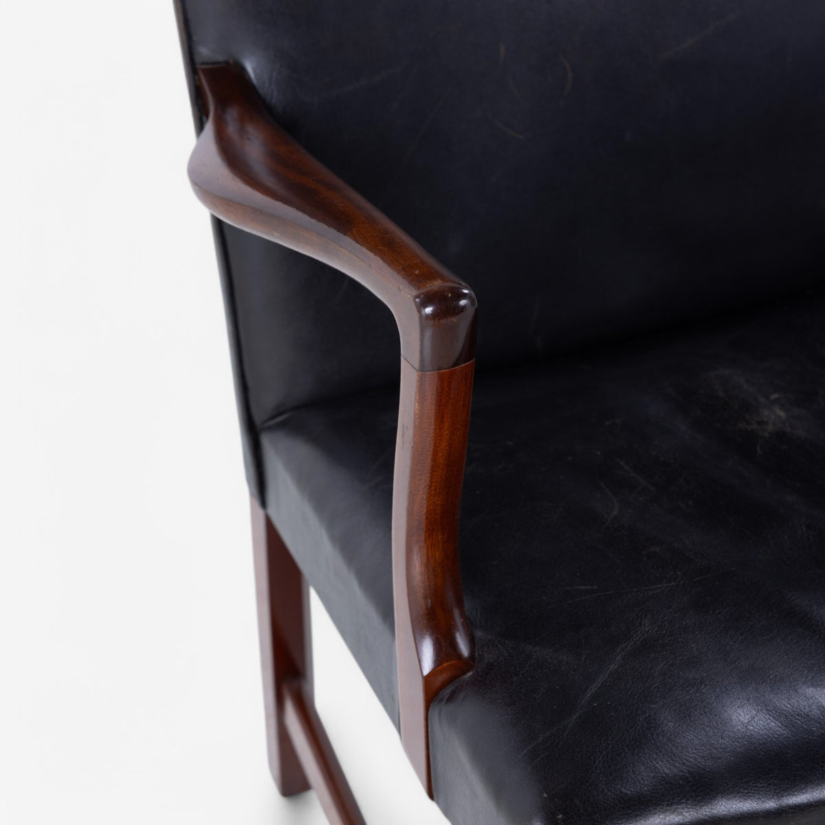 Armchair in mahogany