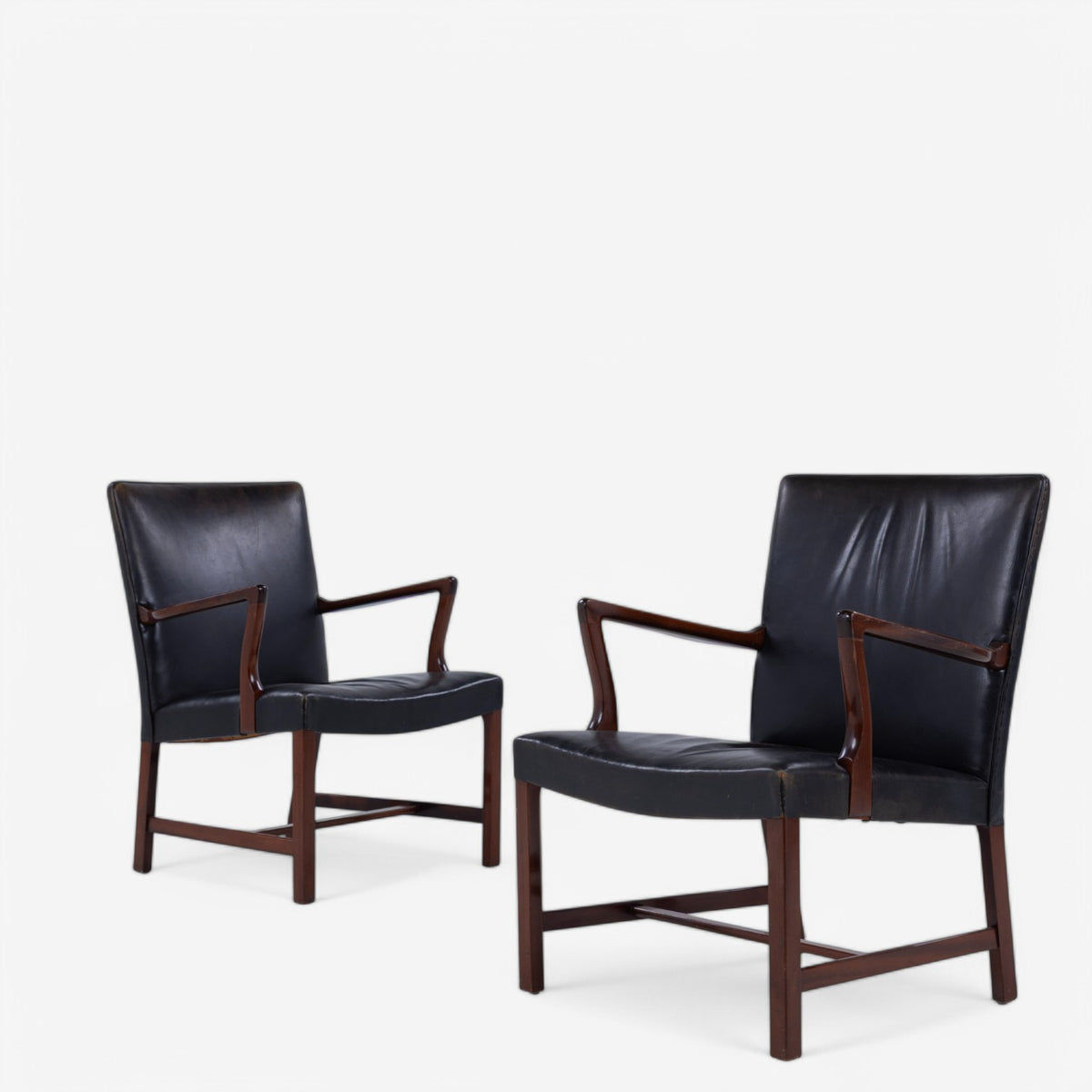 Armchair in mahogany