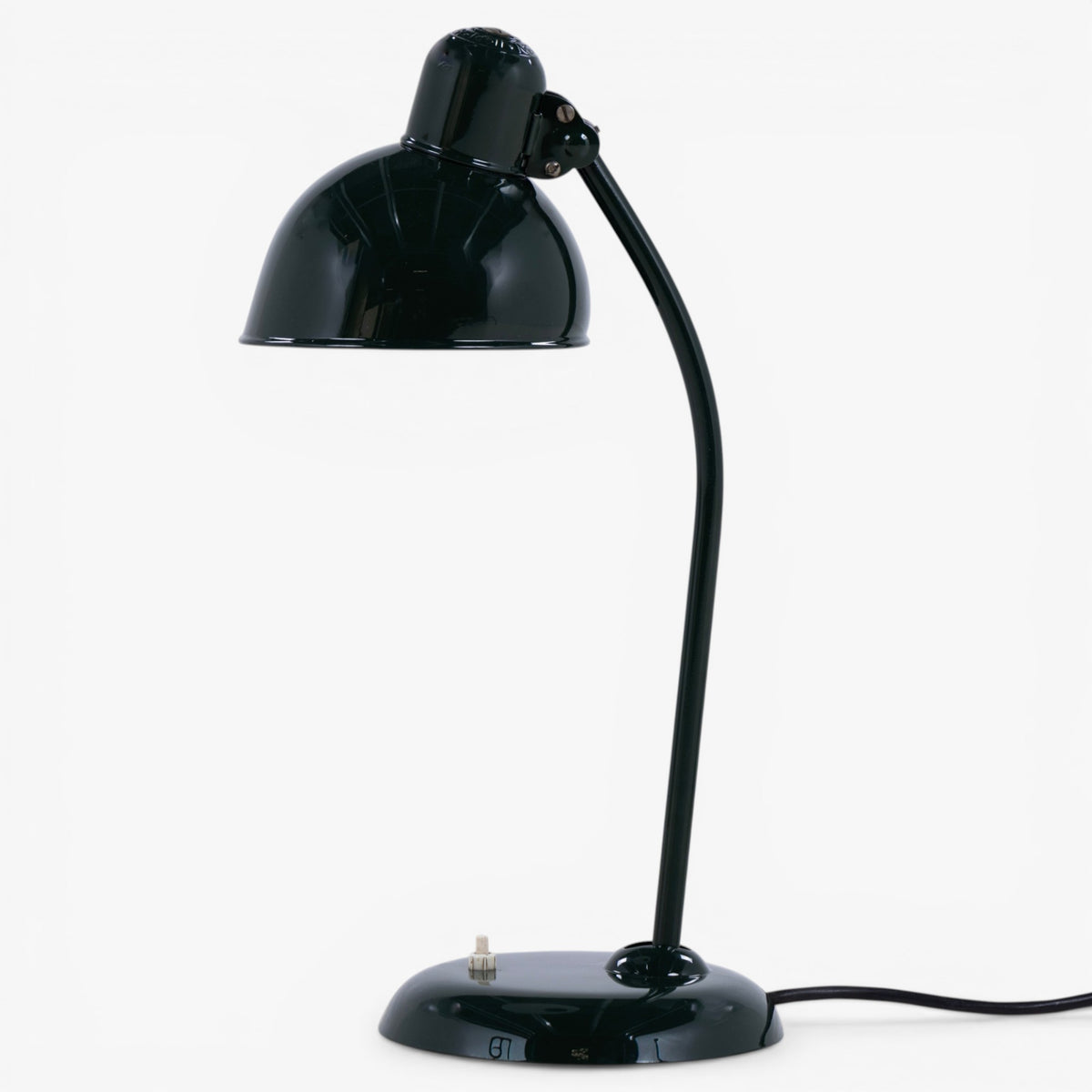 Bordlampe i mørkegrønt metal