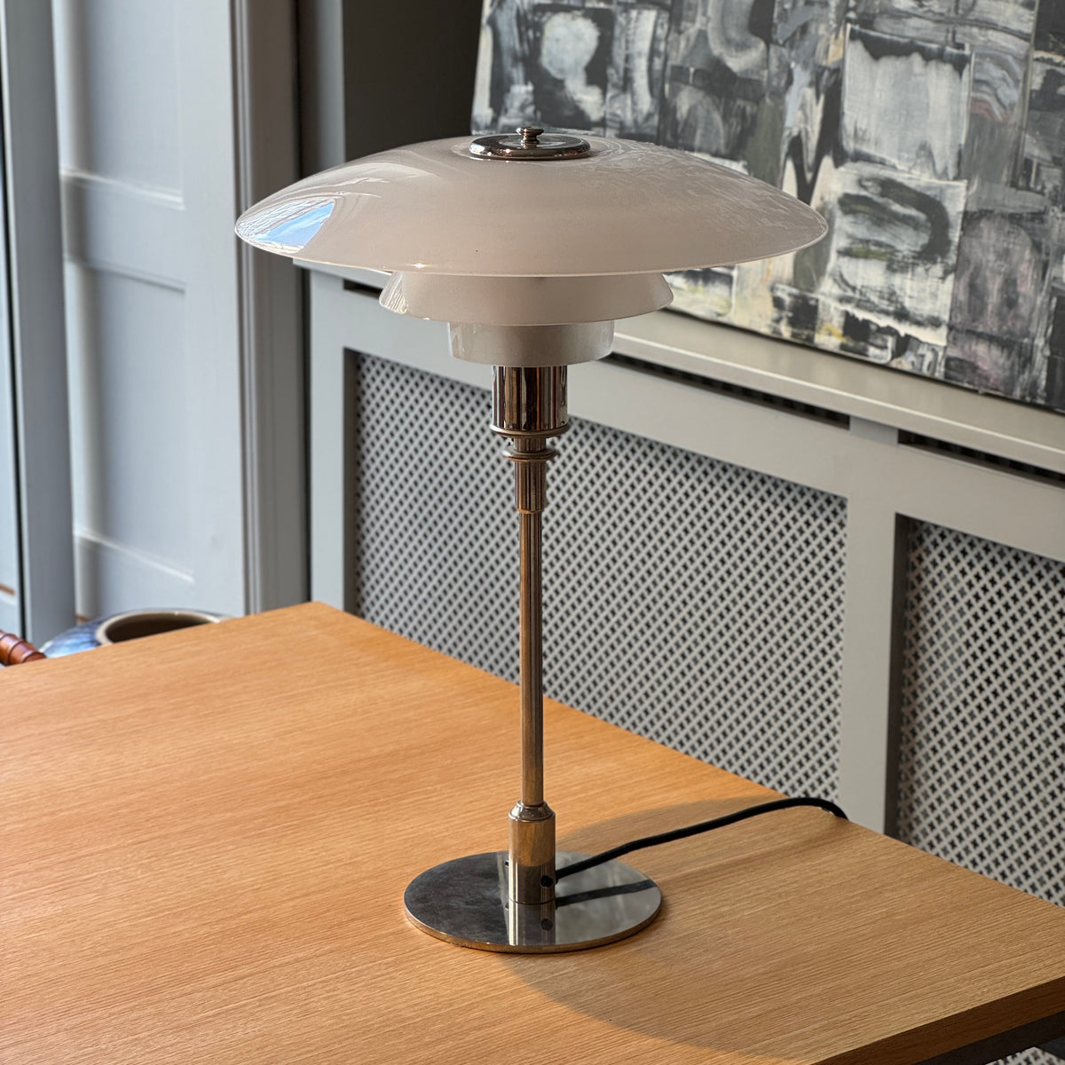 PH 4/3 - Bordlampe i matglas
