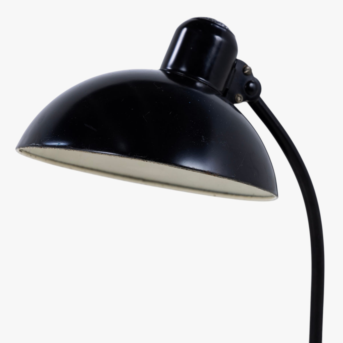 Table lamp in black metal