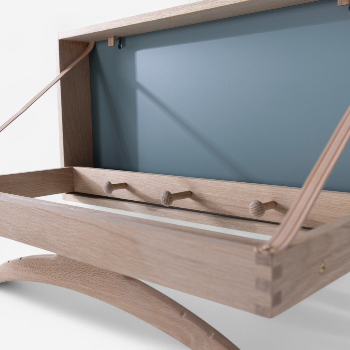 The Hanger in soap treated oak