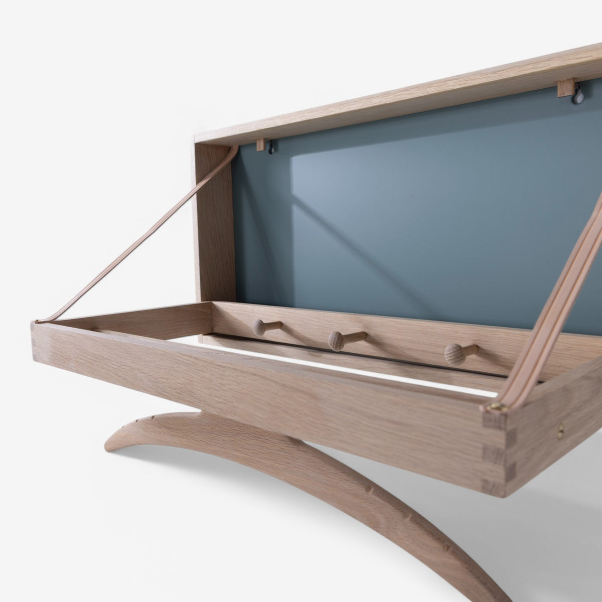The Hanger in soap treated oak